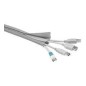 MicroConnect Cablesock W/hook and loop 2m